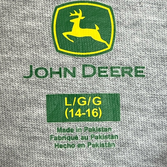 John Deere Youth Long Sleeve Logo Tee – Size L (14–16) - Picture 3 of 4